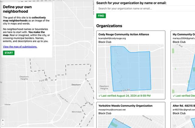 Detroit Neighborhoods + Civic Census